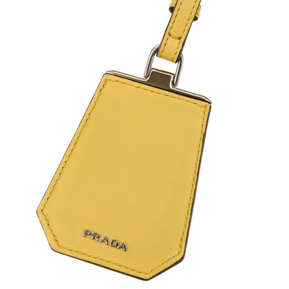 PRADA Citycalf Leather Tote Bag BR5070 Yellow - Picture 9 of 15